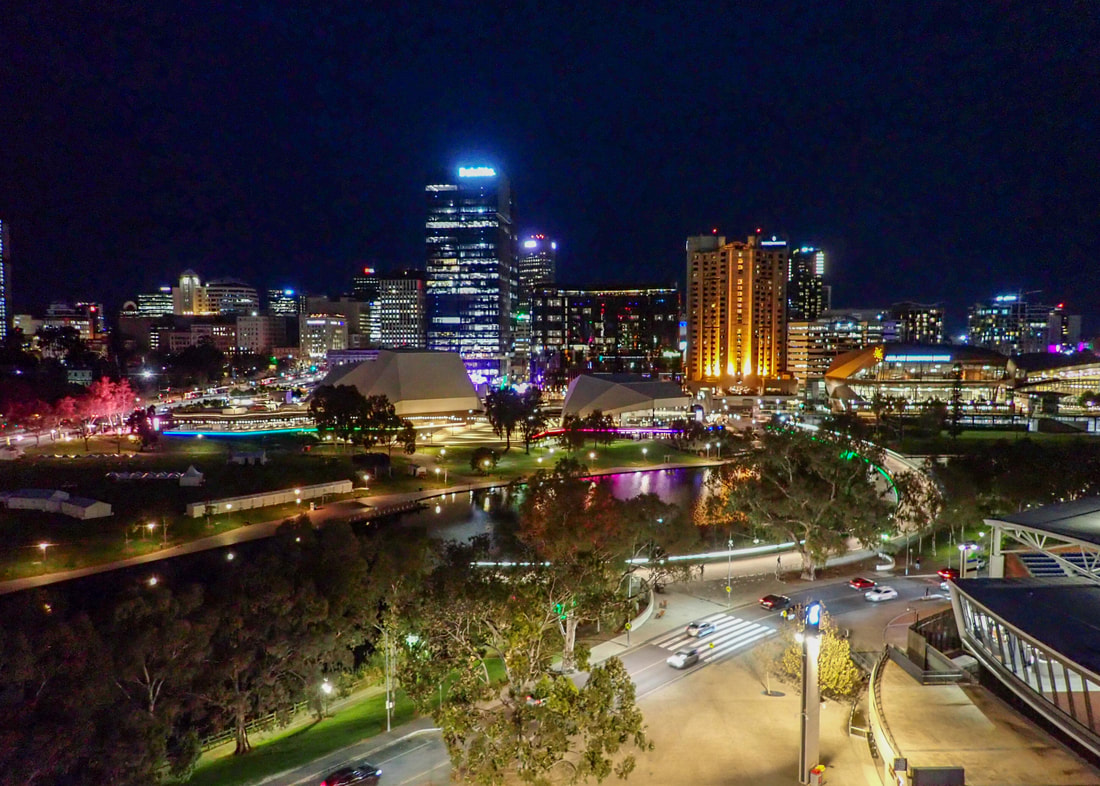 Roofclimb Adelaide Oval - City Night View