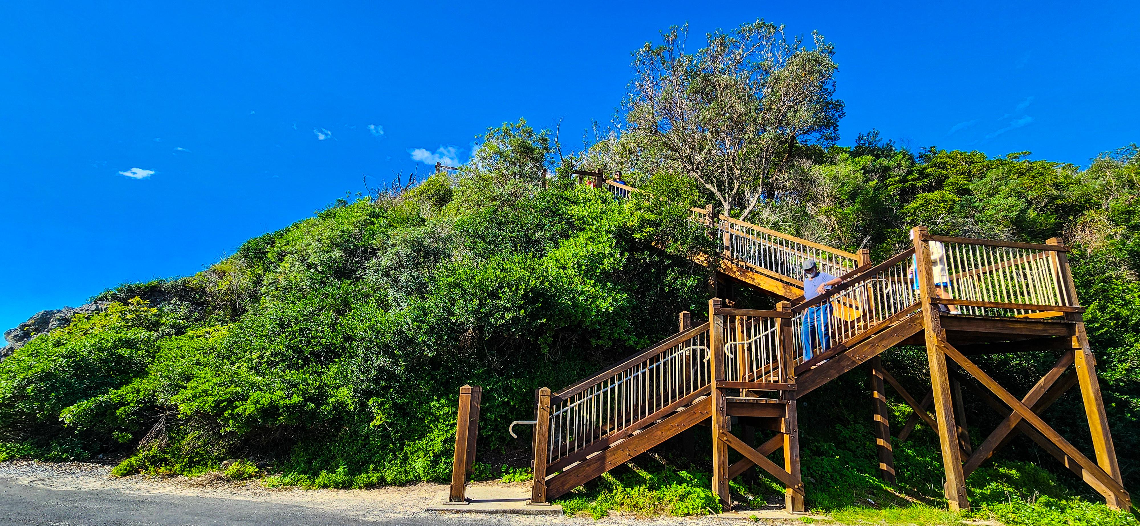 Stairs to Australia Rock in Narooma