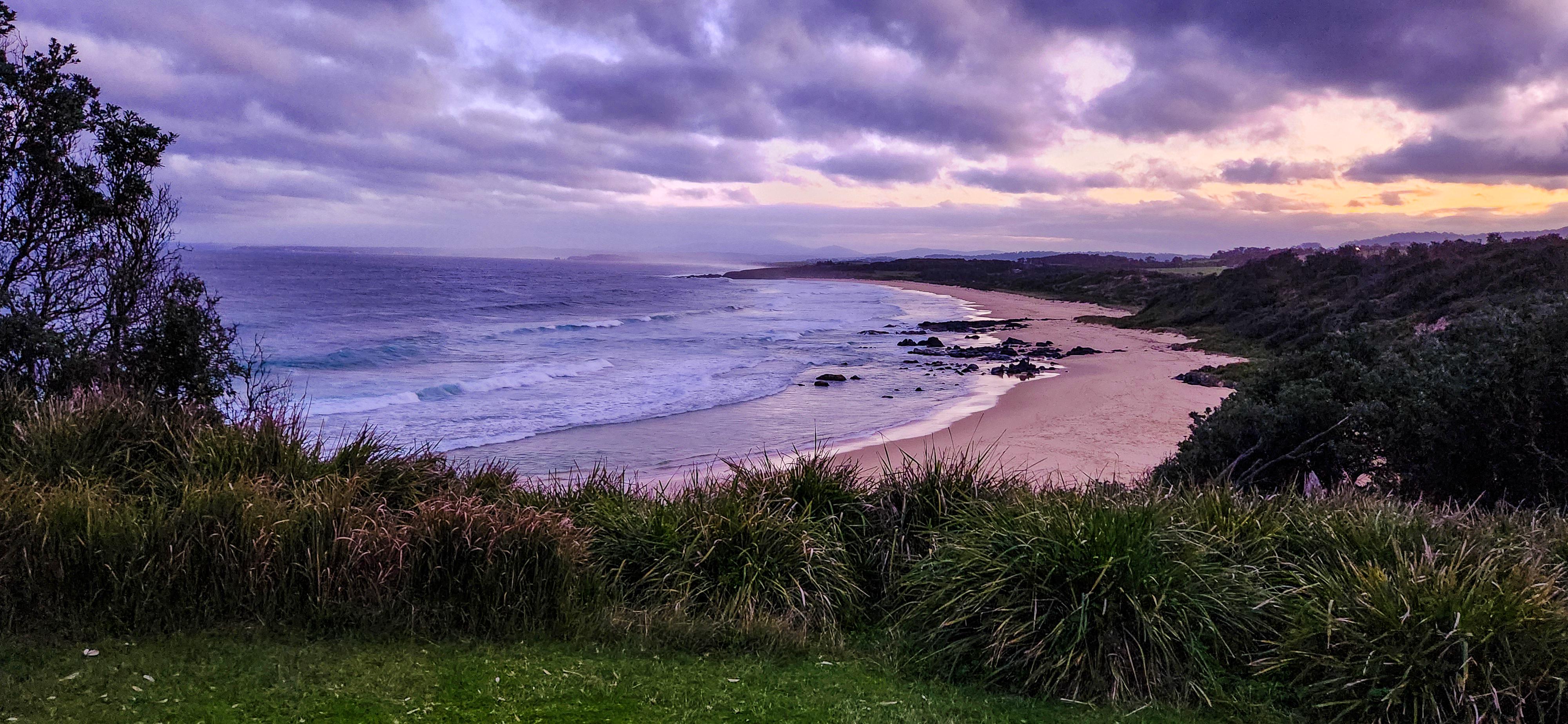 Tilba Beach Lookout at Sunset