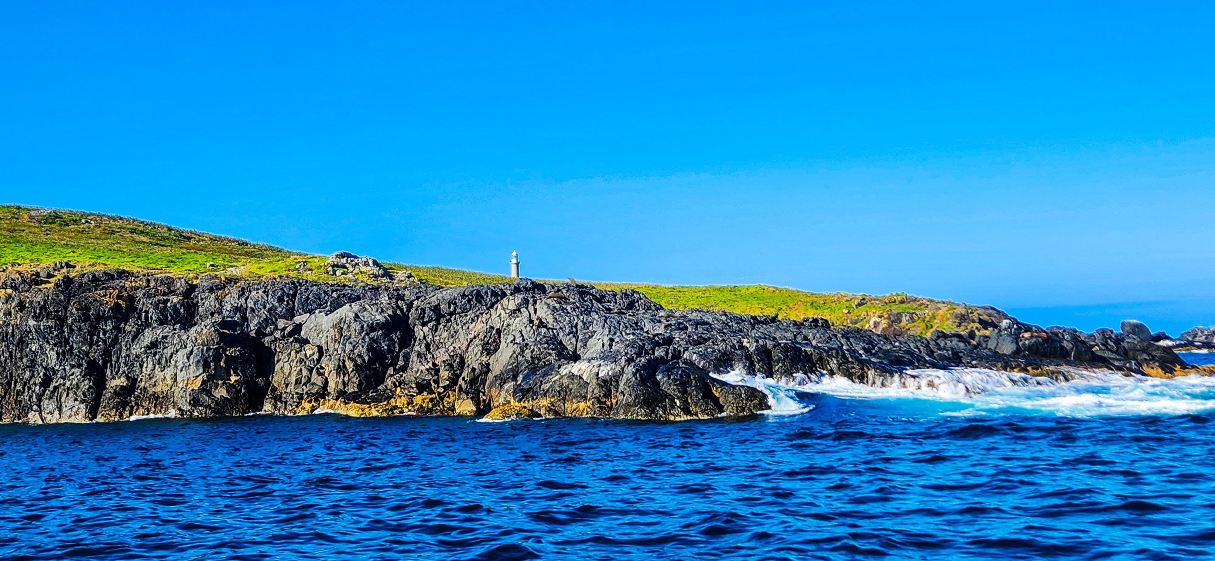 Barunguba Montague Island and Lighthouse seen from the ferry