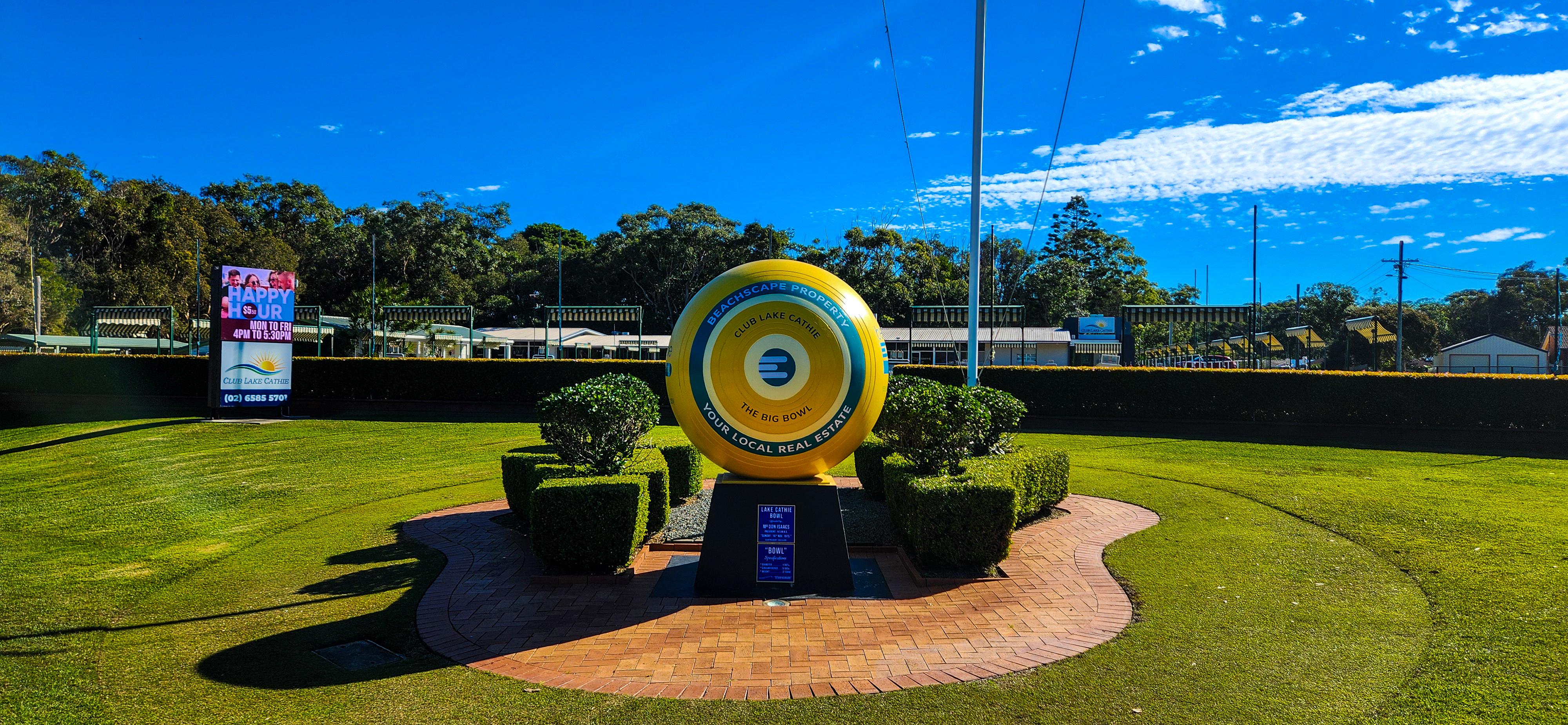 The Big Lawn Bowl at Lake Cathie Bowling & Recreation Centre