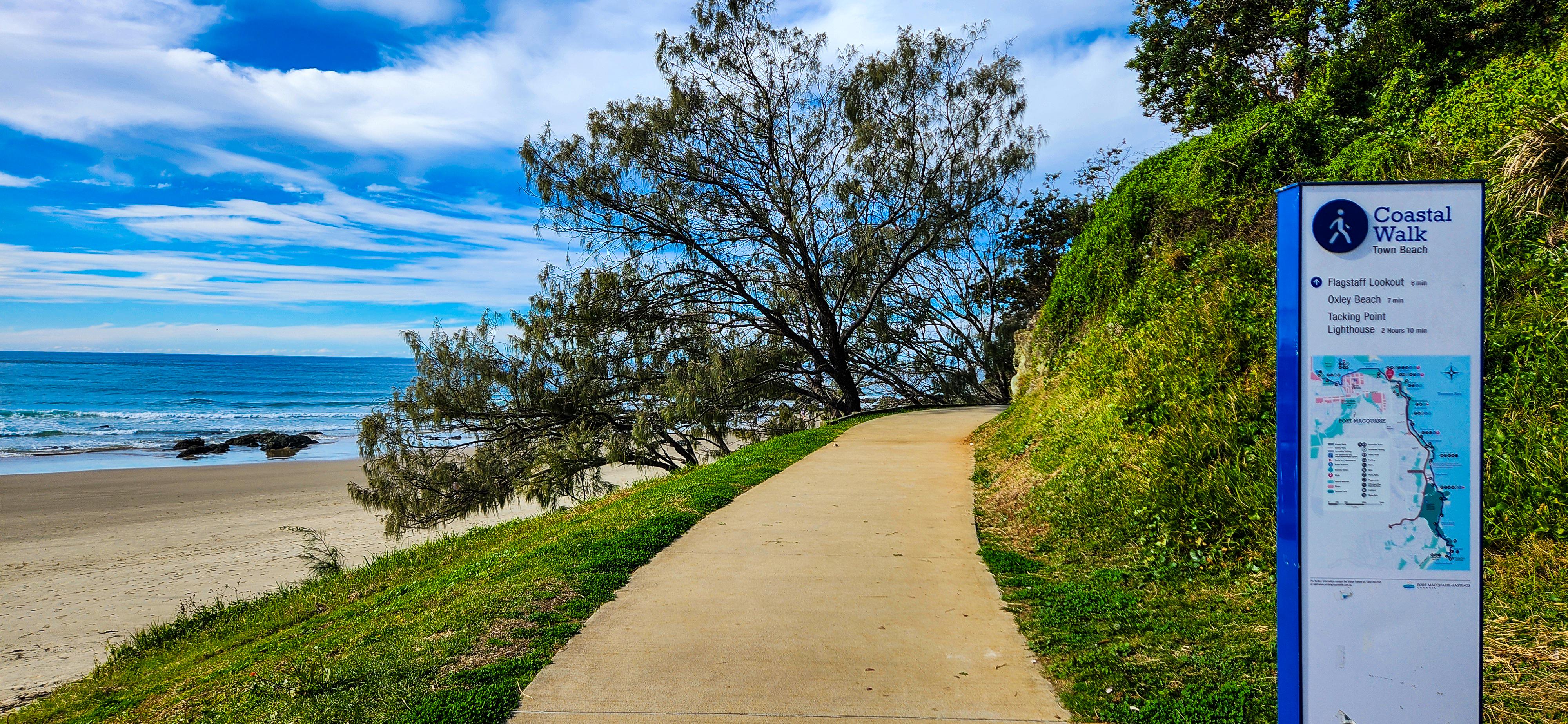 Town Beach Coastal Walk Sign