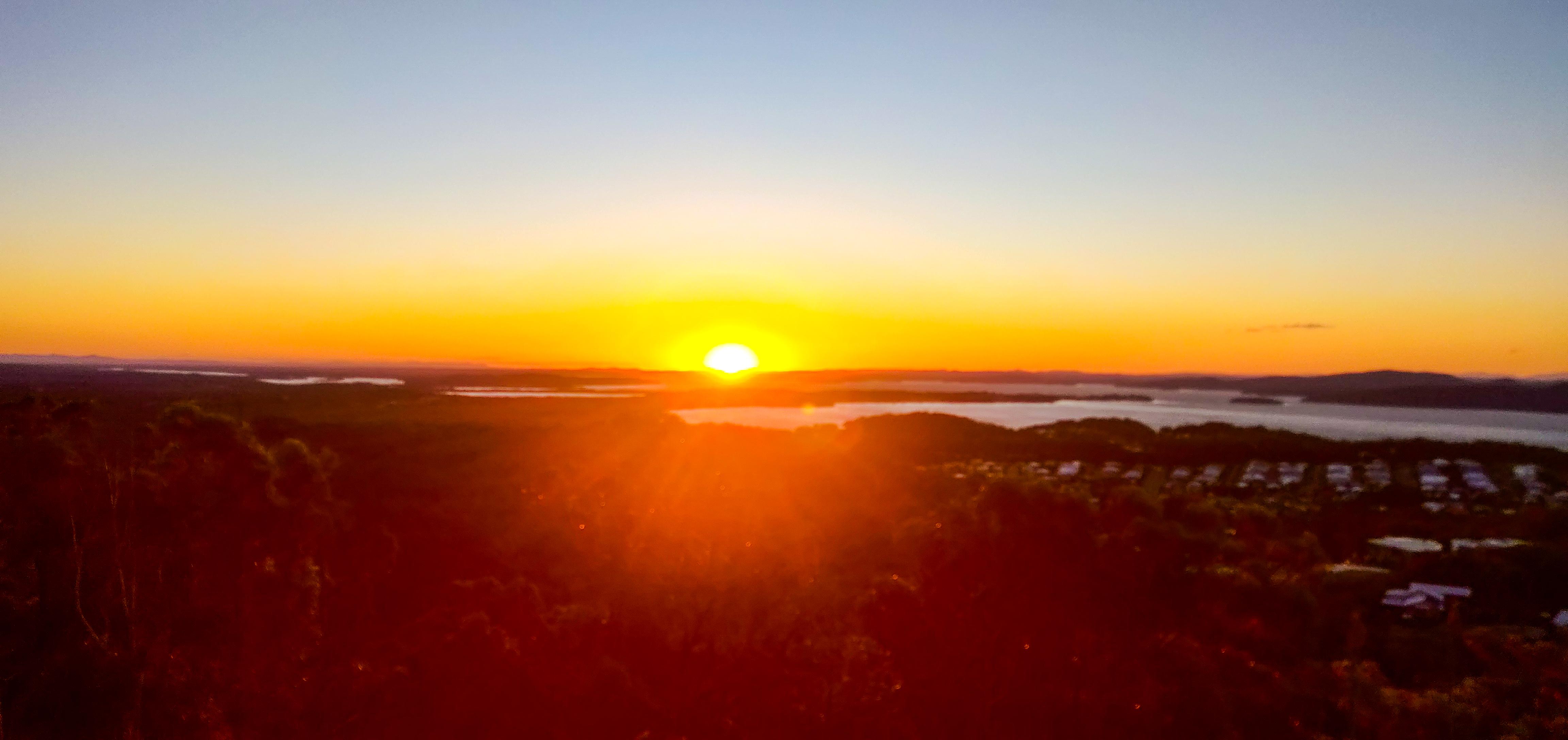 Gan Gan Lookout Sunset