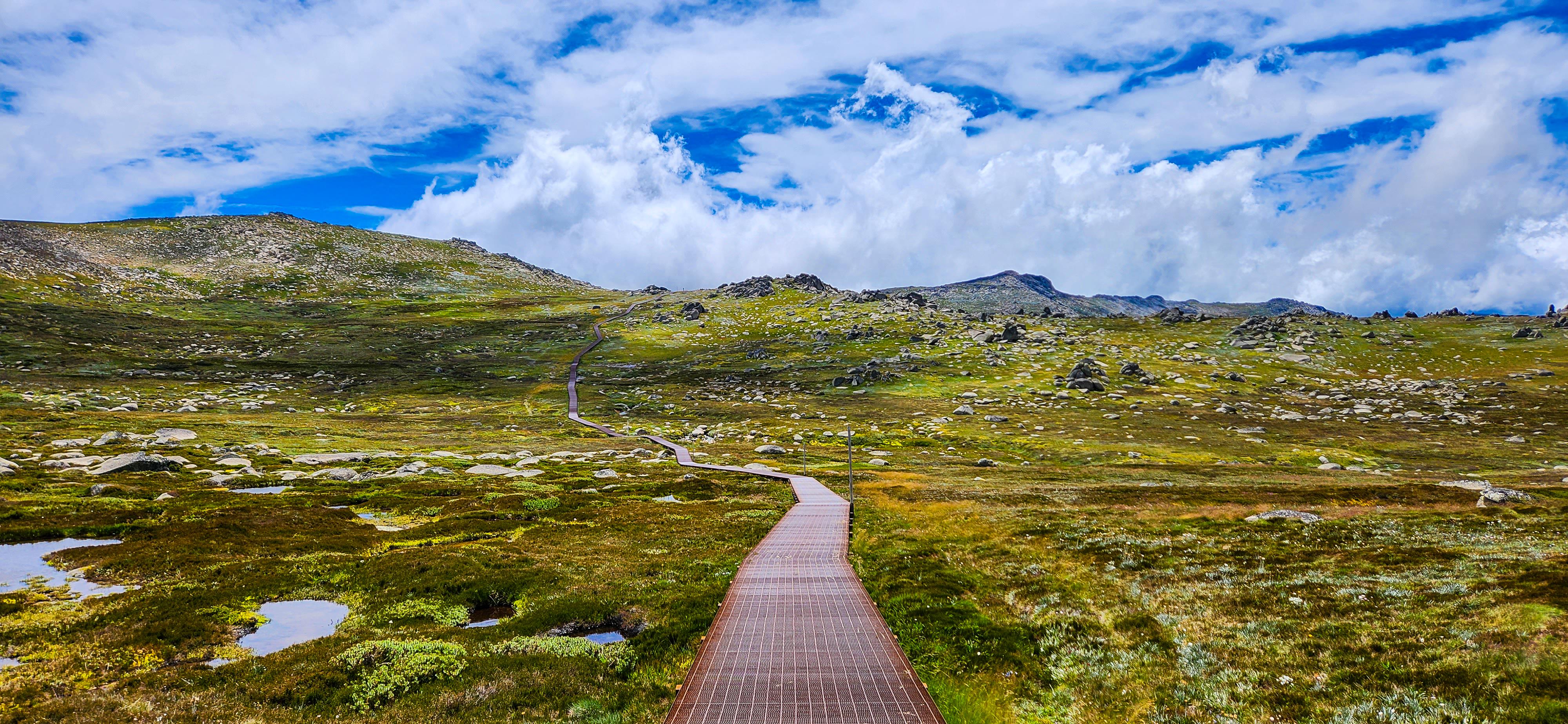 Views past Kosciuszko Lookout