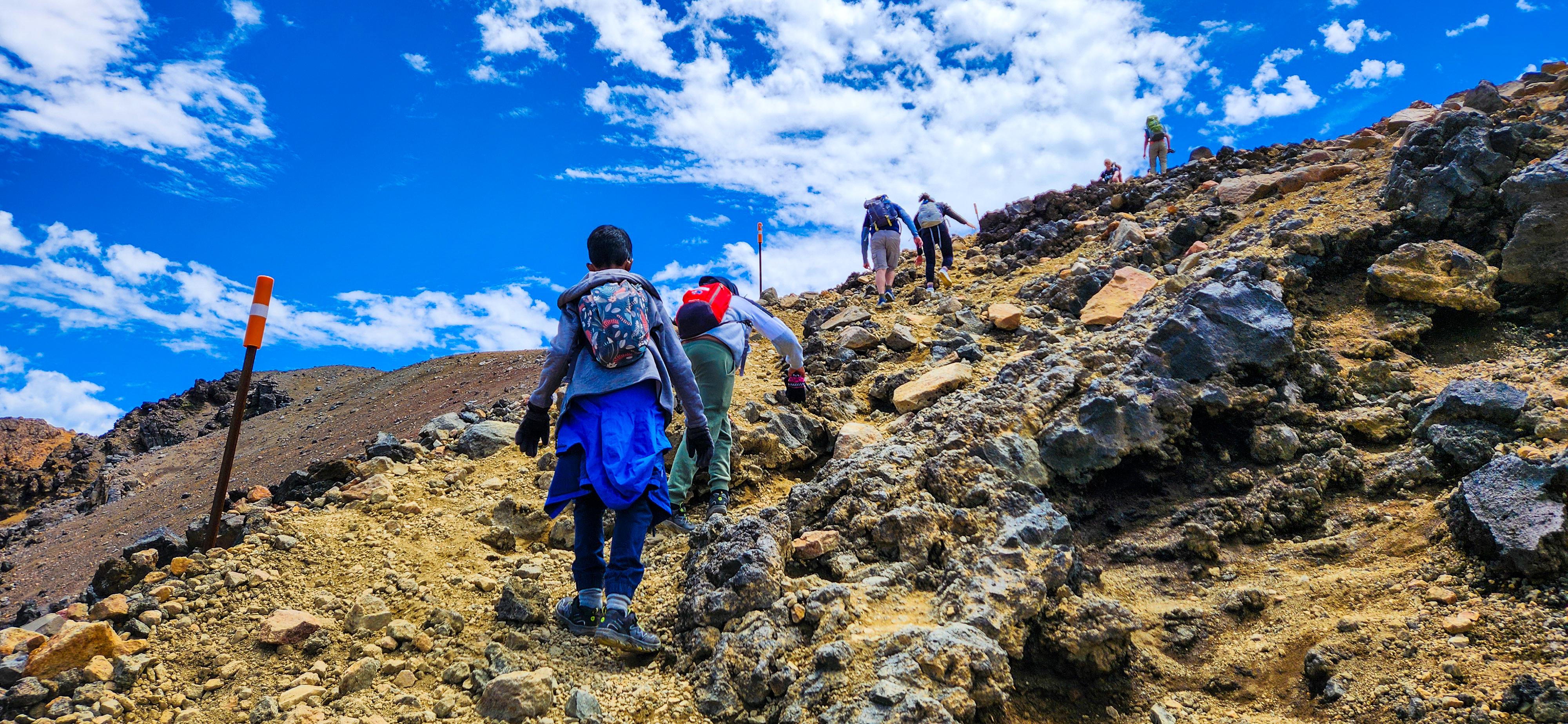 Rock Hopping near Red Crater