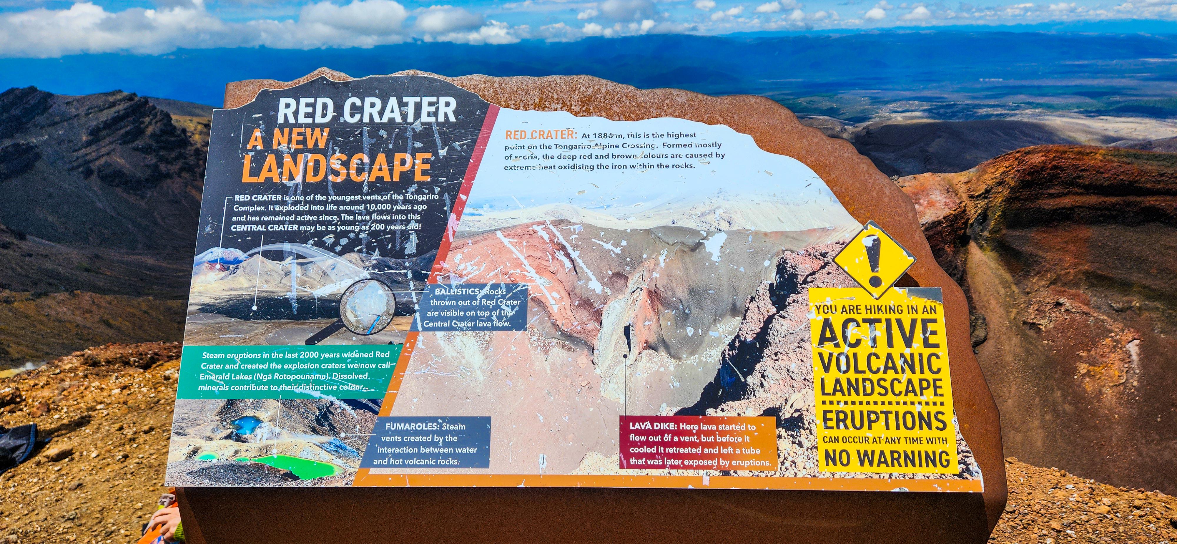 Red Crater Sign