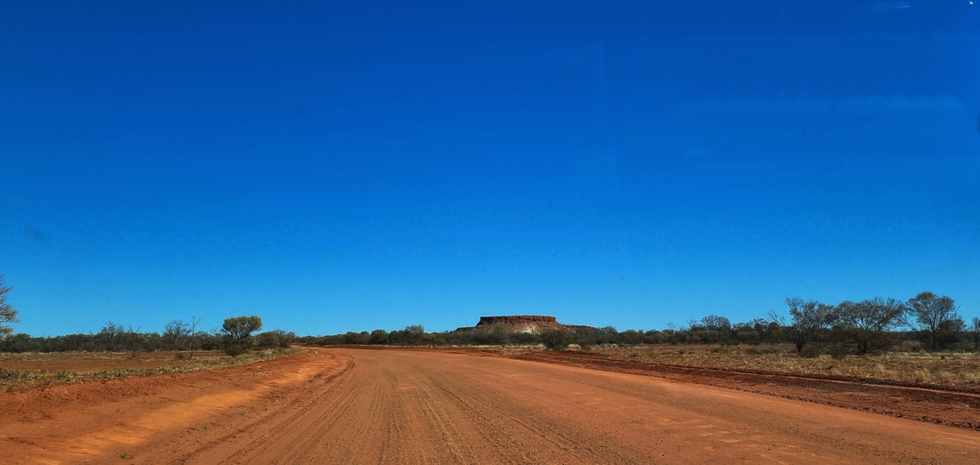 Views along Finke Road to Lambert Centre