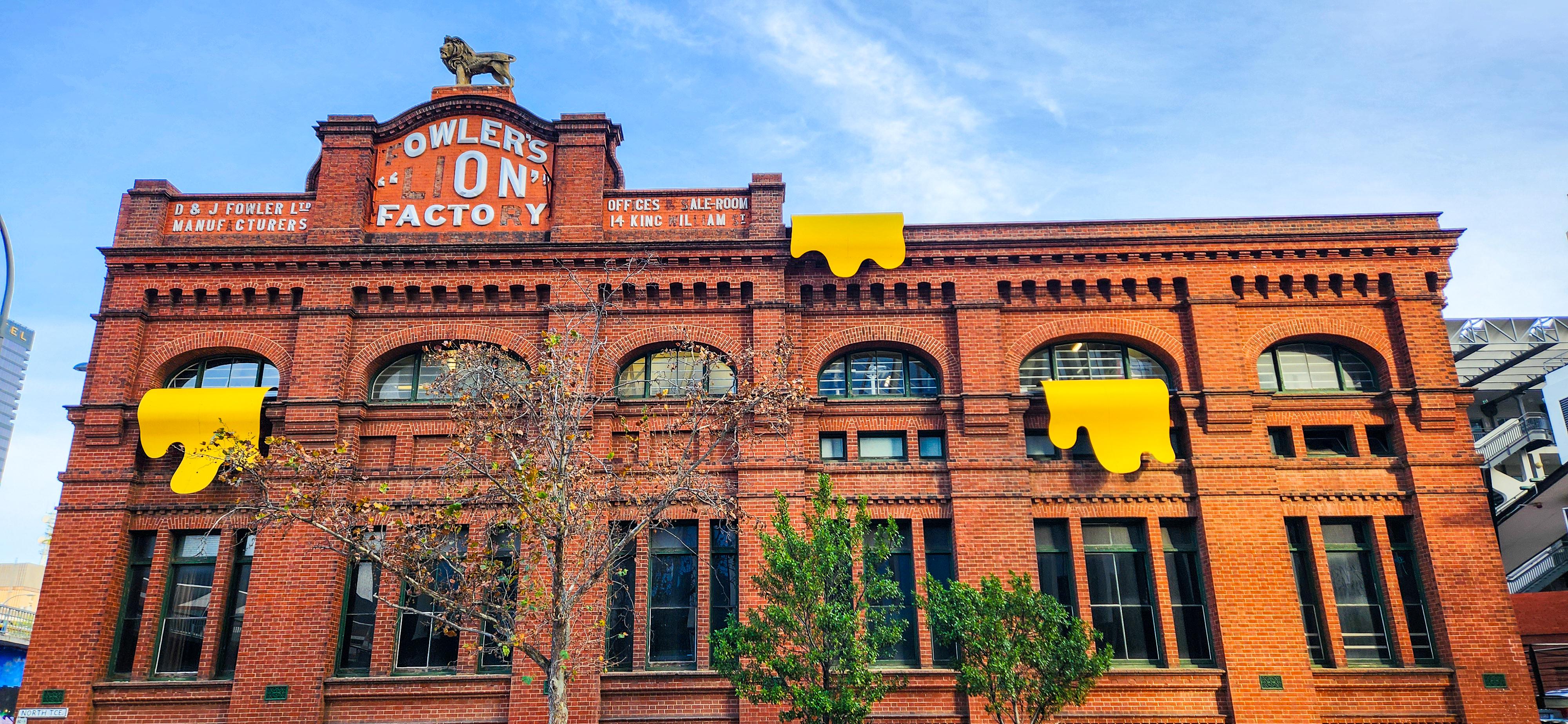 The Big Paint Spill atop Lion Arts Factory
