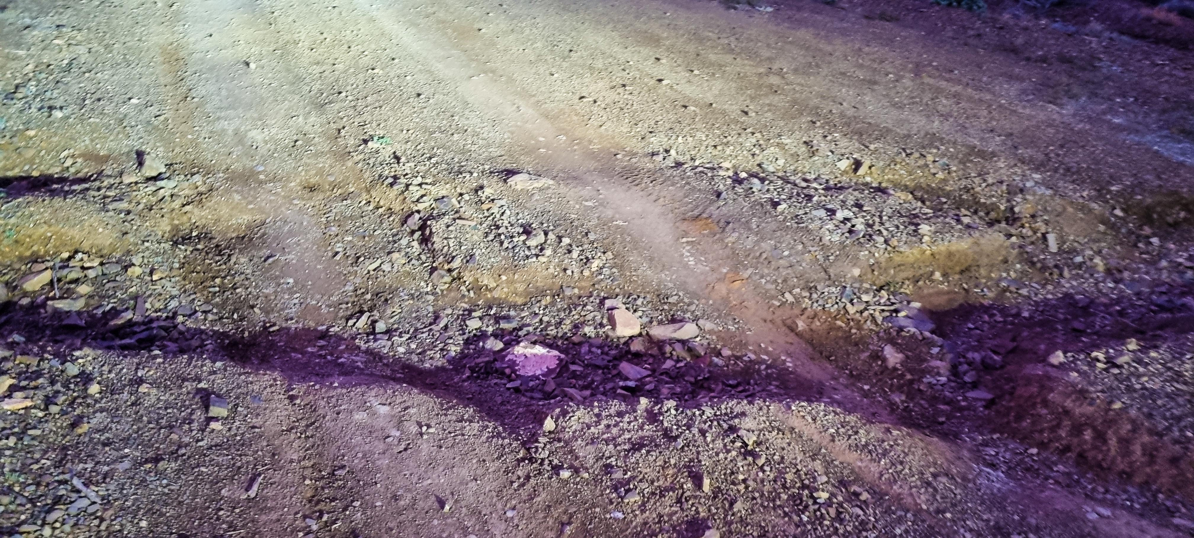 Holes along Old Beltana Road