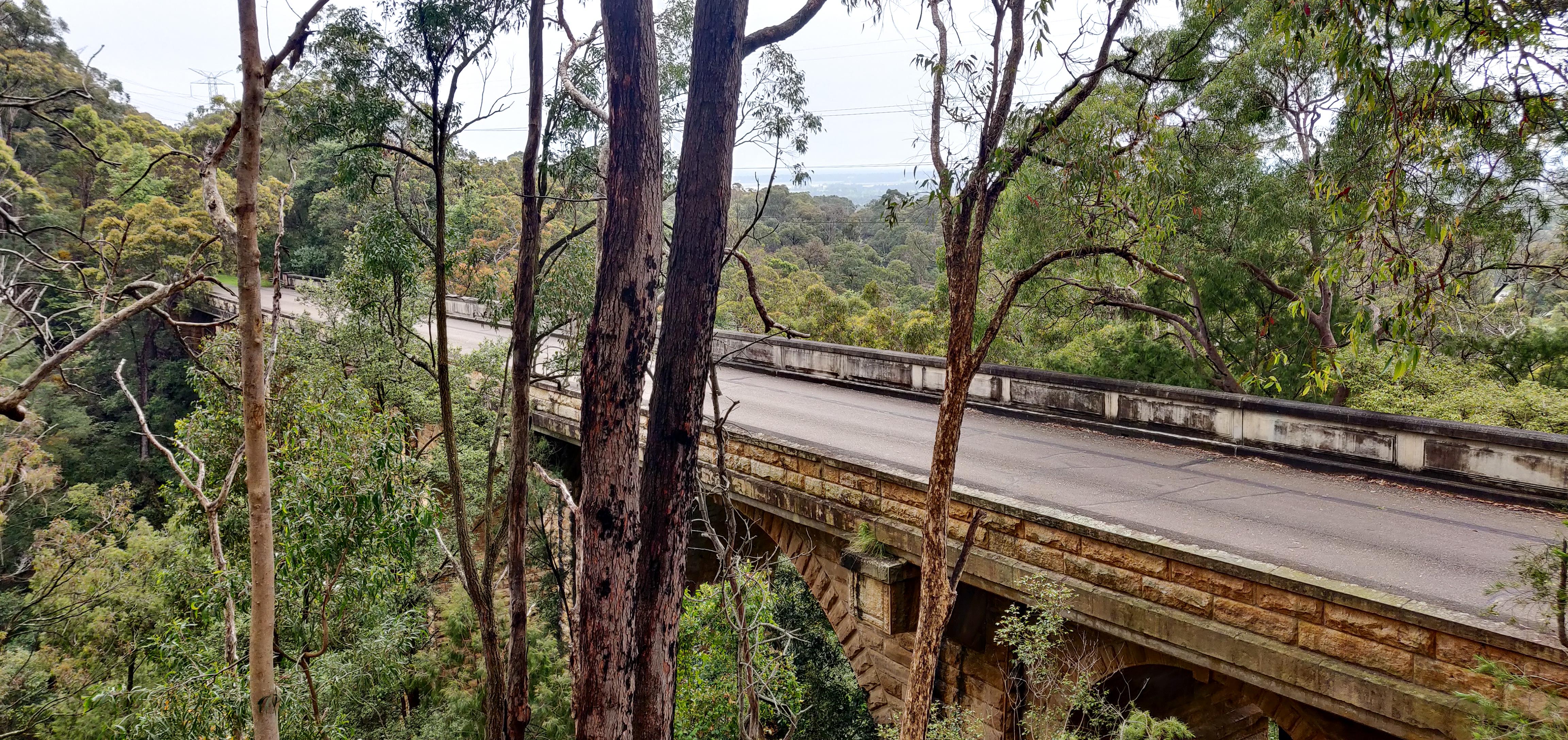View of Knapsack Viaduct from the stairs