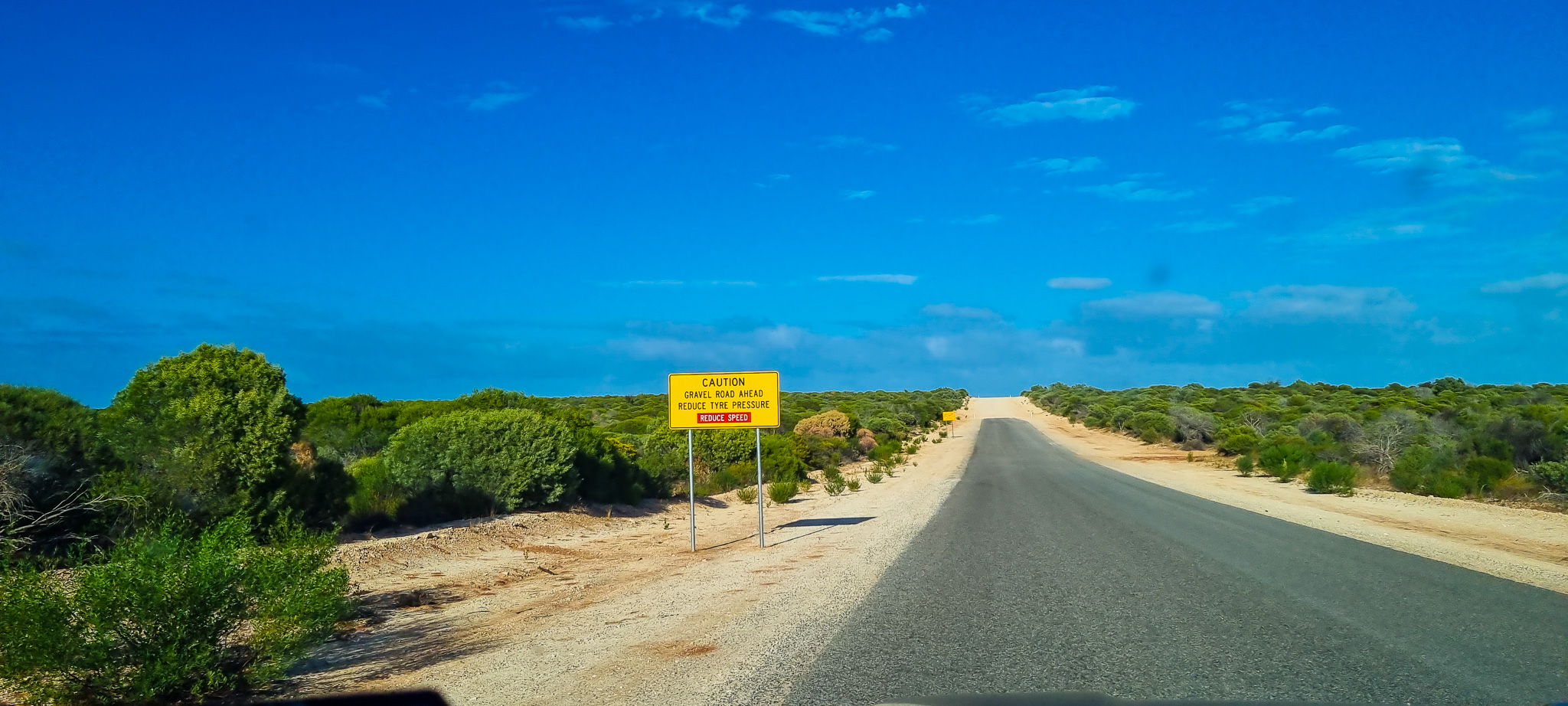 Gravel Road Signpost along Useless Loop Road