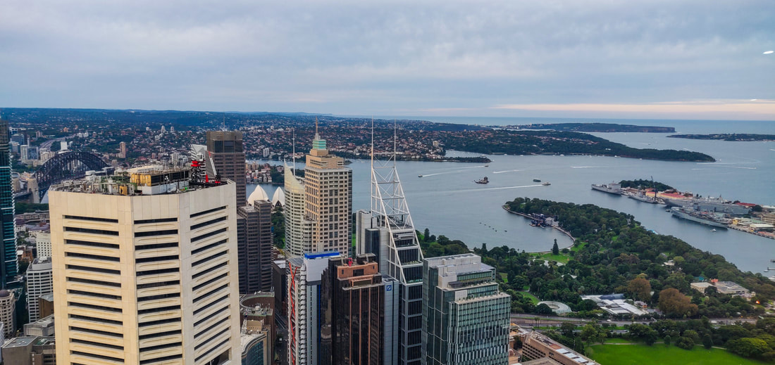 Views of Harbour Bridge and Opera House from Sydney Tower Eye