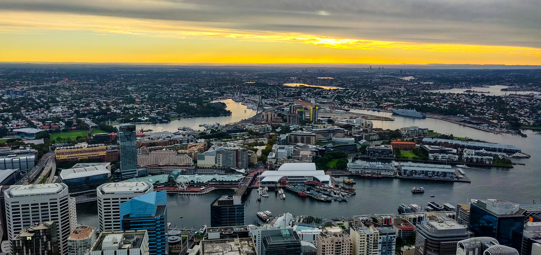 Sunset View from Sydney Tower Eye